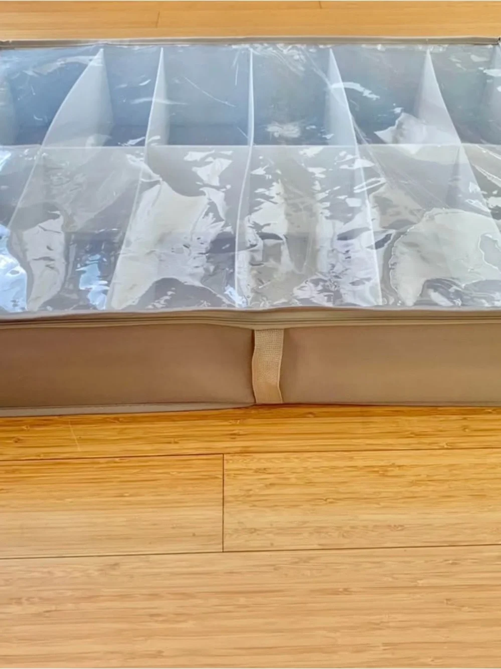 12-Compartment Under-Bed Shoe Storage Organizer